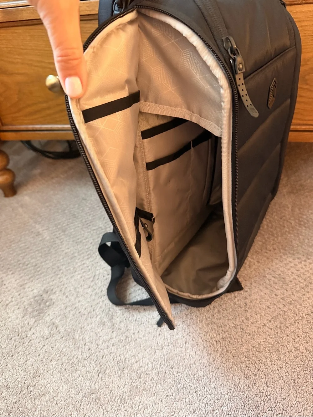 STM Black Padded Men’s Laptop Backpack